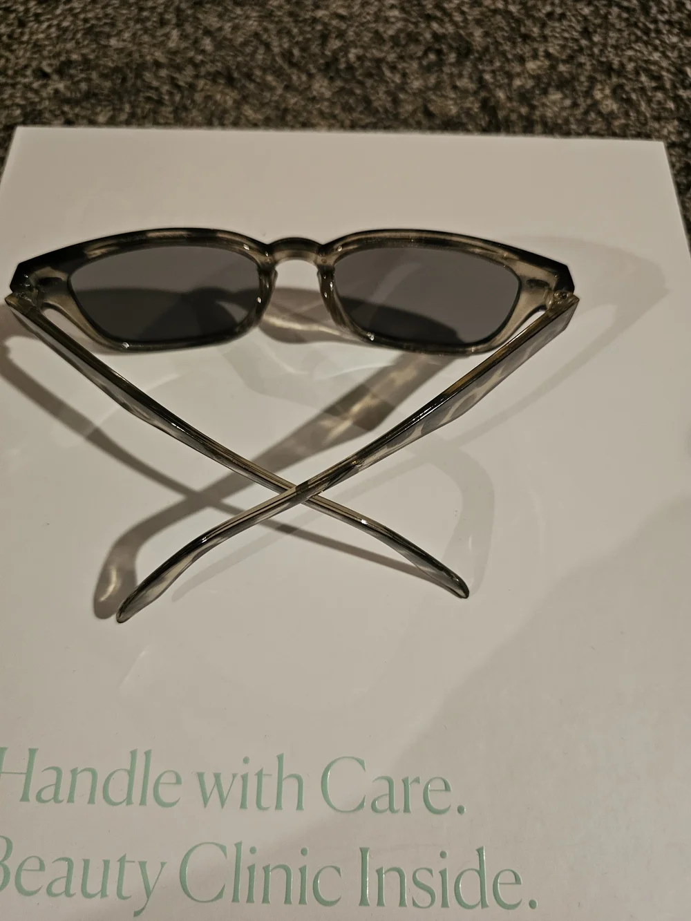 Women's Gray Tortoiseshell Square Sunglasses - Unbranded